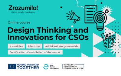 EU and the East Europe Foundation have presented an online competition in design thinking and innovation for NGOs